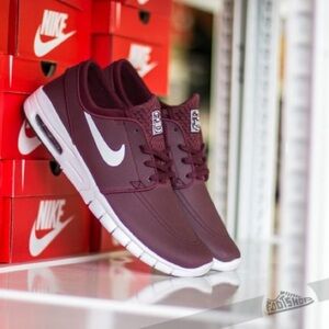 Nike SB Stefan Janoski Max Burgundy Size 8 Women